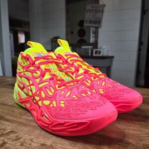 PUMA x LaMelo Ball MB.04 "1 Love" Pink And Green basketball shoes Mens Sz 10.5